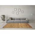 thumbnail image 3 of Ahgly Company Indoor Square Abstract Brown Contemporary Area Rugs, 7' Square, 3 of 4