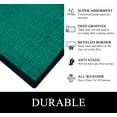 thumbnail image 4 of A1HC Indoor Outdoor Mat, Front and Back Entrance Welcome Mats, Large Front Door Patio Mats 24x36 Inches, Non-Slip Easy Clean Entrance Washable Large Size Doormats, Green, 4 of 7