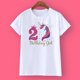 thumbnail image 1 of Camiseta de cumpleaños de unicornio 1-12 Camiseta de cumpleaños Camiseta salvaje Camiseta de fiesta para niñas Ropa con tema de unicornio Regalos para niños Camisetas de moda Camiseta Tan Jianjun unisex, 1 of 2