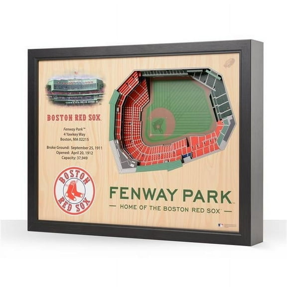 Boston Red Sox 25.5" x 19.5" Fenway Park Stadium Views Wall Art