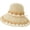 B-khaki, variant on Straw Sun Hat Women Woven Summer Plaid Cute Wide Striped Bohemian Fisherman Beach Travel Spring Summer