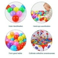 thumbnail image 2 of Multicolored Soft Play Balls for Toddlers - 100 Pcs Thickened Plastic Ocean Balls, Safe Squeezable Baby Toy, 2 of 4