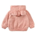 thumbnail image 4 of TAIAOJING Baby Teddy Bear Jackets Toddler Kids Girls Boys Full Zip Up Hooded Bear Ear Long Sleeve Thick Outerwear Snowsuit Coat 4-5 Years, 4 of 4
