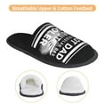 thumbnail image 5 of Pilot Dad Like A Normal Dad But Cooler Mens Womens Indoor Plush Scuff Slippers Cozy Memory Foam Scuff Slippers Casual Slip On Warm House Shoes Non-slip Home Shoes Medium, 5 of 5