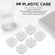 thumbnail image 4 of 6 mini cajas de almacenamiento de plástico transparente para coleccionar artículos pequeños, cuentas, joyas, tarjetas de presentación, 4 of 4
