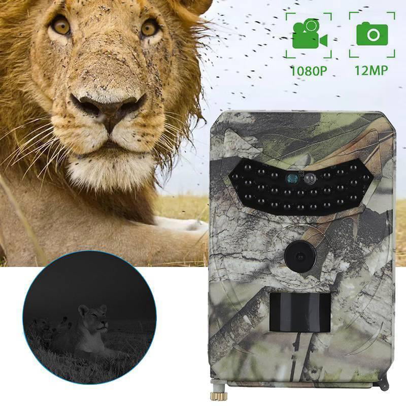 12MP Trail Hunting Camera Night Vision Wildlife Scouting Cam Security Safety Cam 