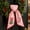 Letter J, variant on Christmas Wreath Sash, Winter Xmas Tree Letter Embroidery Pink Striped Fabric Satin Ribbon for Front Door Holiday Decoration