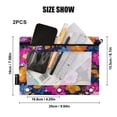 thumbnail image 5 of 2 Pack Flip Folders with Clear PVC Window Binder Pouches 3-Ring Binder Organizer for Office & Home Vividly Colored Flowers, 5 of 6