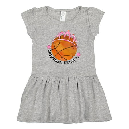 

Inktastic Basketball Princess- Tiara Gift Toddler Girl Dress
