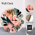 thumbnail image 4 of ZXCXRQFa Boho Floral Wood Wall Clock Silent Non-Ticking Kitchen Desk Clock Battery Operated Analog Decorative Round Clocks 10 in Garden Home Decor, 4 of 7