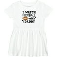 thumbnail image 3 of Inktastic I Watch Football with My Daddy Girls Baby Dress, 3 of 5