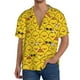 thumbnail image 1 of Balery Cute Funny Chicken Camisa Casual de Manga Corta con Botones para Hombre, Texturizada, Estilo Cubano, para Playa, Verano-XX-Large, 1 of 5