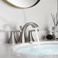 thumbnail image 3 of Vinnova Abbie 8" Two Handle Widespread Bathroom Faucet in Nickel, 3 of 5
