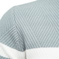 thumbnail image 3 of hopeusince Men's Slim Fit Round Neck Long Sleeve Striped Pullover Sweater Knitted Jumper Tops Blue XL, 3 of 4