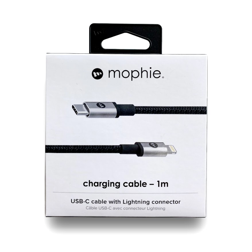 Mophie 1M Silver MFi USBC to Lightning Connector Charge & Sync Cable