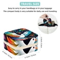 thumbnail image 5 of Dove of Peace Travel-Portable Square Jewelry Organizer Storage Box - Rings, Earrings, Necklaces, and Bracelets Holder for Girls and Women, 5 of 6