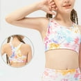 thumbnail image 5 of NAISIBABY Girls Sports Bra 8T, Racerback Comfortable Seamless Breathable Cami Crop Training Bras Pink (6-11T), 5 of 6