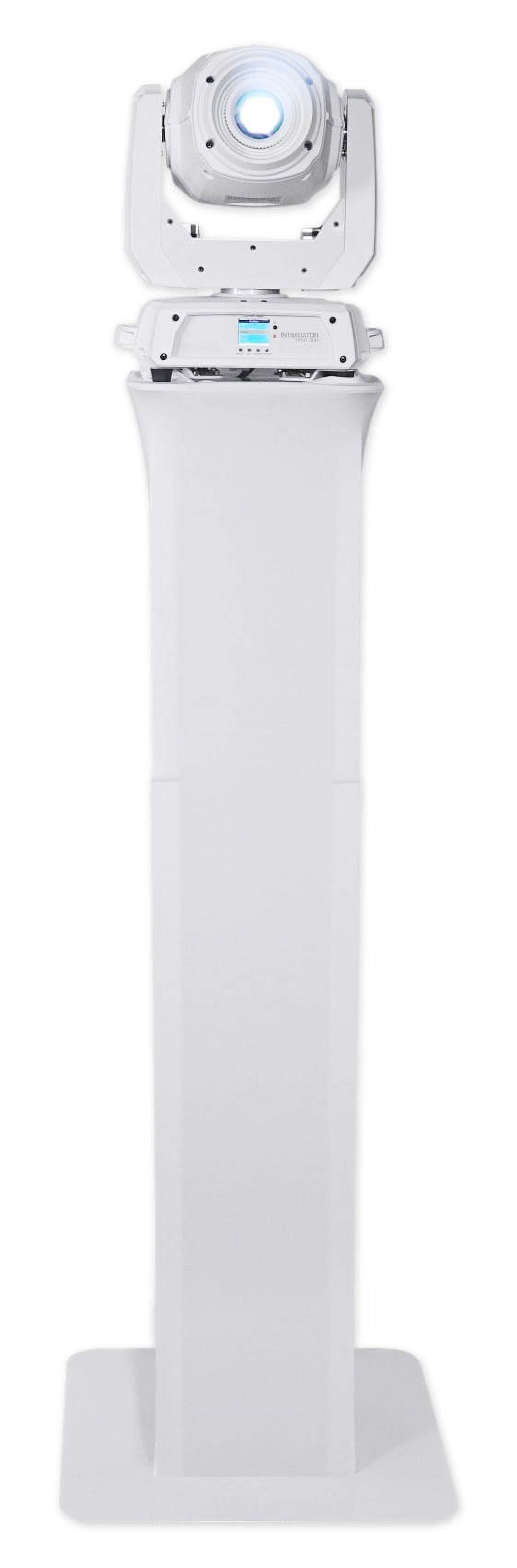 Rockville Rock Beam DC DJ Club Stage Pro Moving Head Light+White Totem Stand