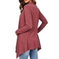 thumbnail image 6 of Liuinsasek Women's Cardigan Fashion Casual Comfortable Solid Long Sleeve Clothing Top with Asymmetrical Hem Lightweight and Flowing Spring/Fall Clothing, 6 of 7