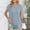 Light Blue, variant on Womens Shirts Short Sleeve Crew Neck Hollow Out Knit Top Polyester Spring Fashion Summer Outfits Plus Size Blouses Dressy Casual Casual Tops for Women Light Blue,S