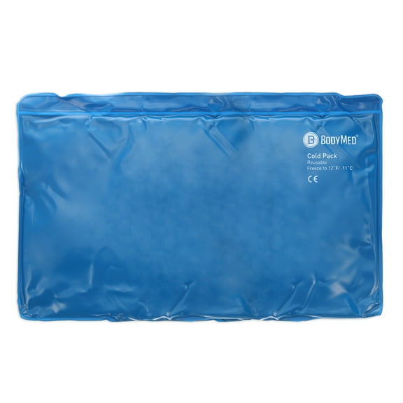 BodyMed Blue Vinyl Cold Packs – Reusable Flexible Ice Pack for Injuries – Cold Packs for Back Pain – Oversize, 21 in. x 13 in.