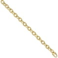 thumbnail image 2 of 14k Yellow Gold Polished Fancy Oval Link Bracelet - 8.5"- Made In Italy, 2 of 6
