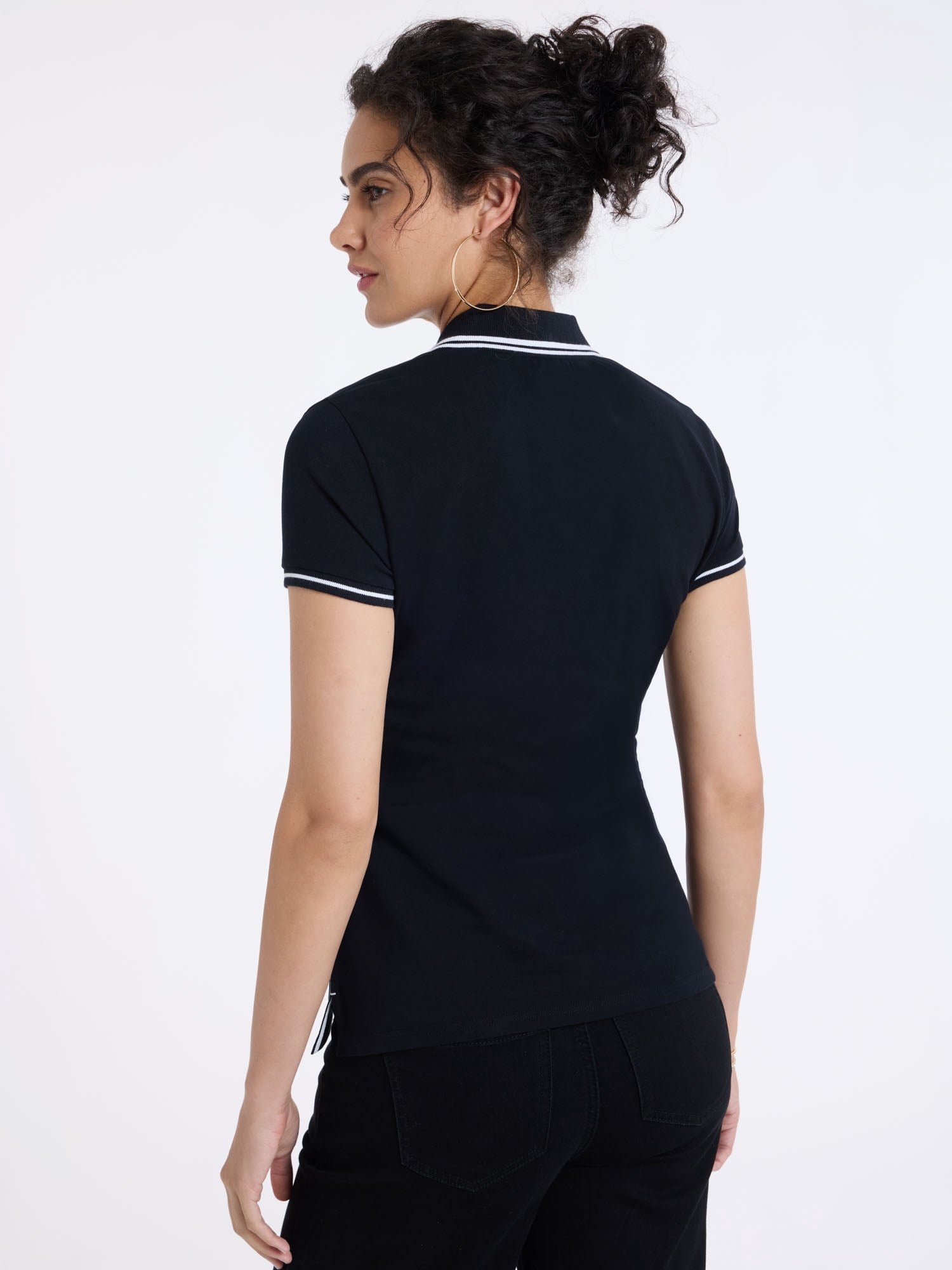 U.S. Polo Assn. Women's Double Tipped Polo Shirt, Sizes XS-XL