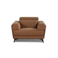 thumbnail image 7 of 3-piece Contemporary Sofa Loveseat and Chair Living Room Set with Adjustable Headrest, Brown, 7 of 7