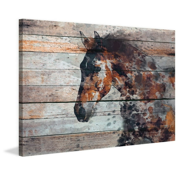 Marmont Hill Fire Horse Painting Print on Wrapped Canvas
