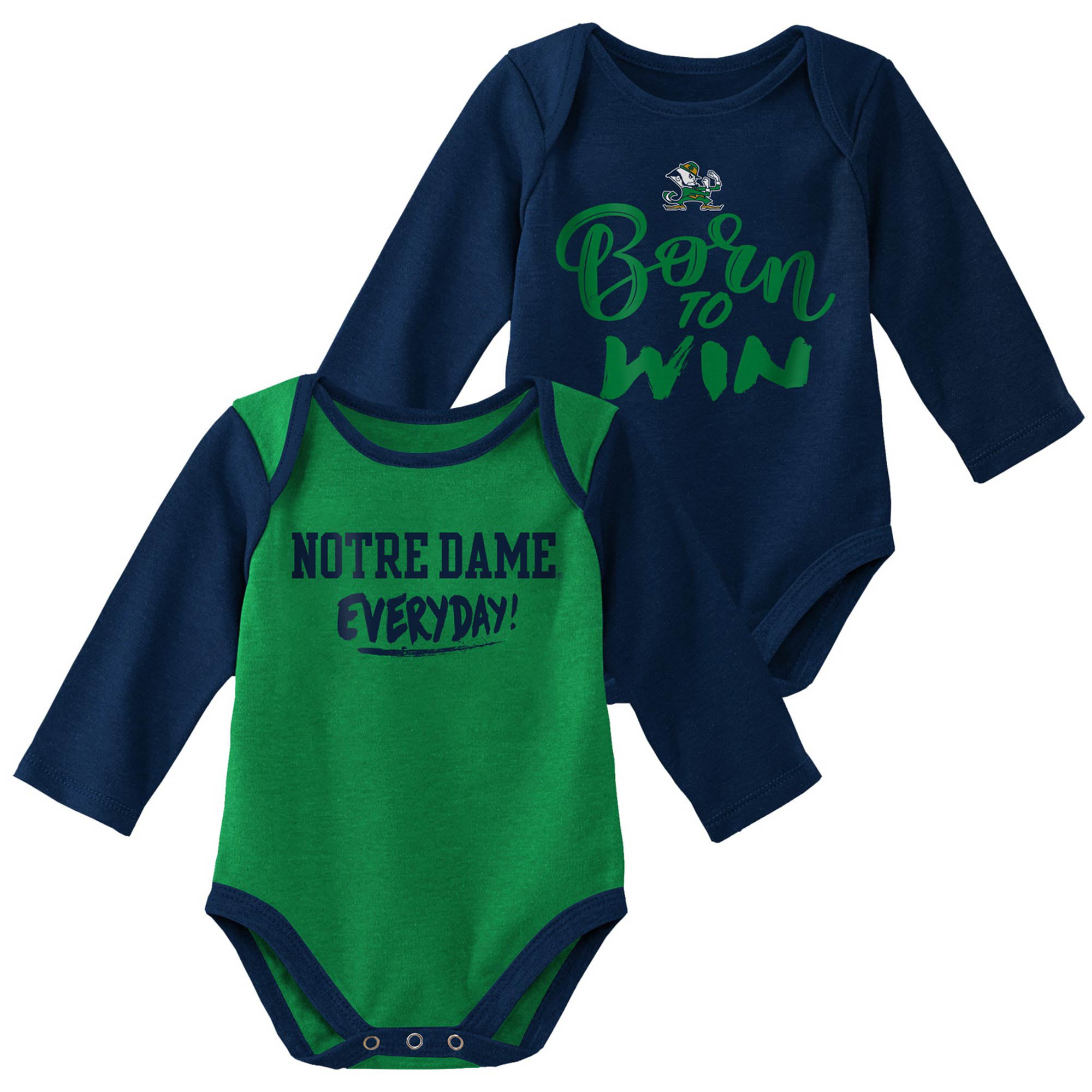 Notre Dame Kids Personalized Bodysuit Notre Dame Toddler Shirt Fighting Irish Bodysuit Fighting Irish Newborn Baby Gift