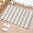 thumbnail image 2 of Entrance Runner Rug 2'x3', Blue Striped Non-slip Doormat for Indoor Outdoor Entrance, Modern Farmhouse Stripes Rustic Washable Throw Floor Mat for Front Door/Living Room/Bedroom/Bathroom/Kitchen, 2 of 9