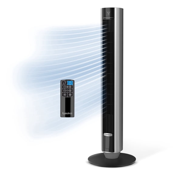 Lasko 40" 12-Speed Oscillating, Remote, 12-Hour Timer, DC Tower Fan TDC401