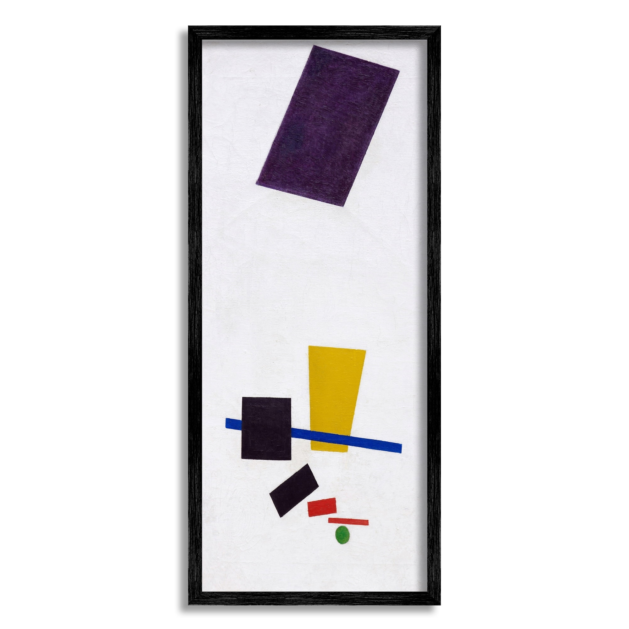 Stupell Industries Painterly Realism of Football Player Abstract Kazimir Malevich Painting Painting Gray Framed Art Print Wall Art, Design by one1000paintings