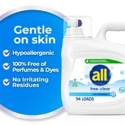 all Free Clear Liquid Laundry Detergent, 118 oz, 94 Loads