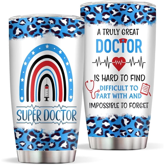 Gifts for Doctors, Doctor Gifts for Men Women, Best Doctor Ever Gifts, Appreciation Gift for Doctor, Doctor Retirement Gift, Stainless Steel Doctor Tumbler 20oz