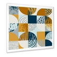 thumbnail image 2 of Designart 'Retro Semicircles Squares and Circles' Modern Framed Art Print, 2 of 4