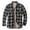 Navy, variant on Mens Sherpa Lined Flannel Jacket with Pockets,Plaid Button Down Fuzzy Shirt Jackets Casual Warm Winter Coats for Men
