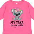 thumbnail image 4 of Inktastic Yaya Loves Me Grandchild Koala Girls Long Sleeve Toddler T-Shirt, 4 of 5