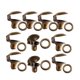 thumbnail image 5 of DEEPCRAFF 10Ud Hebillas Para Cordones De Bota Color Marron Para Bricolaje Y Reparacion De, 5 of 8