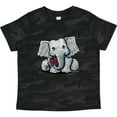 thumbnail image 3 of Inktastic Kiniart Elephant Boys or Girls Toddler T-Shirt, 3 of 5