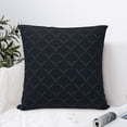 thumbnail image 4 of Pofeuu Black Fish scales Print Double-sided plush pillowcase Square Throw Pillow Covers Pillows Cover for Living Room Bedroom Sofa Couch Cushion Cover（No pillow core）-22"x22", 4 of 7