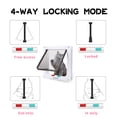 thumbnail image 5 of Cat Door Pet Dog Door Interior Door Automatic & Weatherproof Large Sliding Pet Door Inserts with Flap 4-Way Locking System - Ideal for Interior and Exterior Use 11.02" X 9.84" XL, 5 of 8