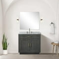 thumbnail image 4 of Abbey 36 in W Black Oak Single Vanity, Carrara Marble Top and Faucet Set, 4 of 8