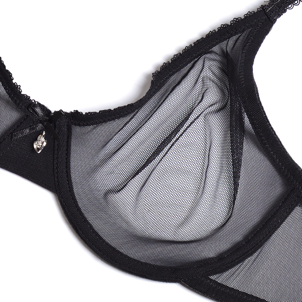 Sexy Sheer See Through Bras Unlined Underwire Lace Mesh Non Padded