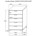 thumbnail image 7 of Kendall 5-drawer Bedroom Chest White, 7 of 7