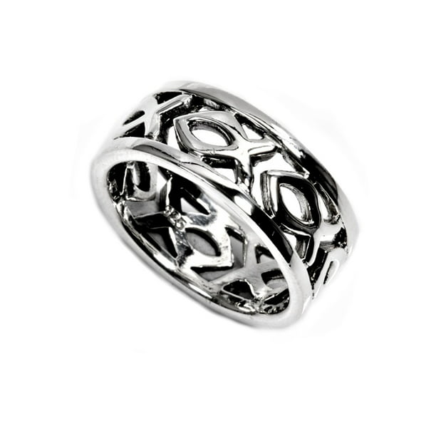 All in Stock - 925 Sterling Silver Fishers of Men Perpetual Ring Size 9 ...