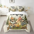 thumbnail image 3 of YST 7-Pcs Rustic Camping Kids Bedding Set, Twin Size, Cartoon Gnomes, 3 of 5