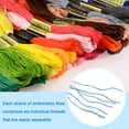 thumbnail image 4 of Uxcell 50 Skeins Embroidery Floss 8m Each Long Cross Stitch Thread for Embroidery Projects Bracelet Craft Rainbow Colour, 4 of 6