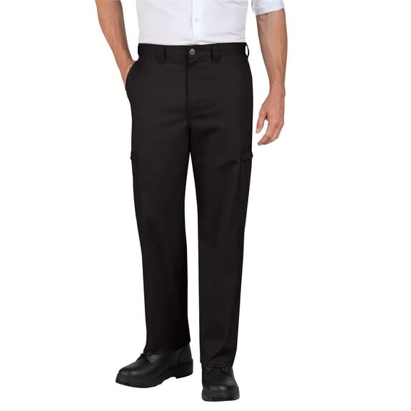 Dickies Men's Industrial Relaxed Fit Cotton Cargo Pants Black 36 x 30