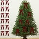 thumbnail image 4 of 12 lazos de terciopelo para árbol de Navidad | Adornos navideños suaves y sedosos | Adornos fáciles de atar para coronas y guirnaldas | Adornos navideños multiusos | Decoración elegante para fiestas, 4 of 6